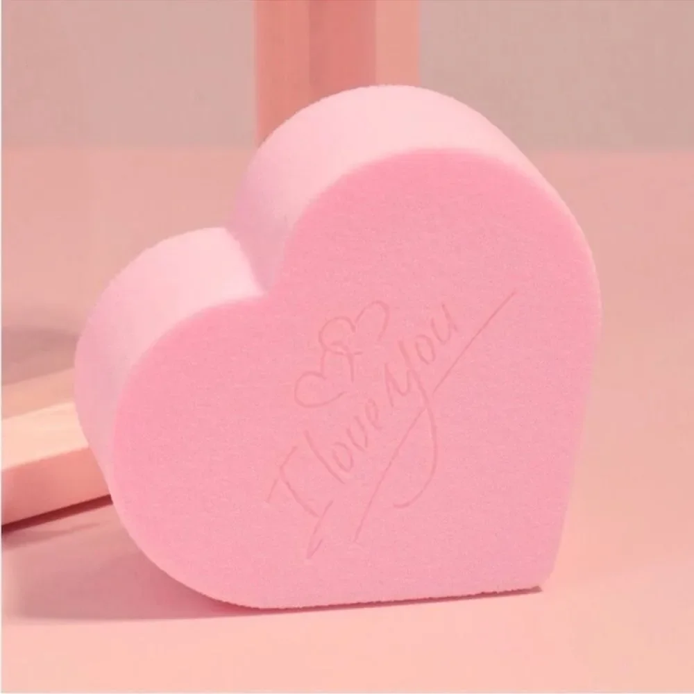 8pcs Valentine's Day Heart Shaped Makeup Sponge